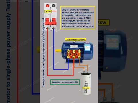 How to Run a 3-Phase Motor on a Single-Phase Power Supply | How to connect a 3-phase to single phase