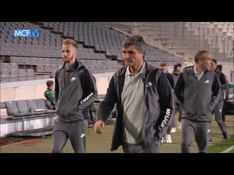 Llegada del Málaga al Arcángel para enfrentarse al Córdoba en la Copa