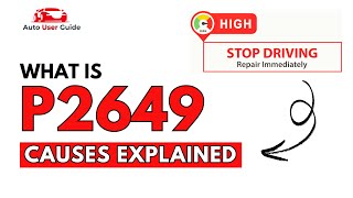 OBD Code p2649 Guide to Repair
