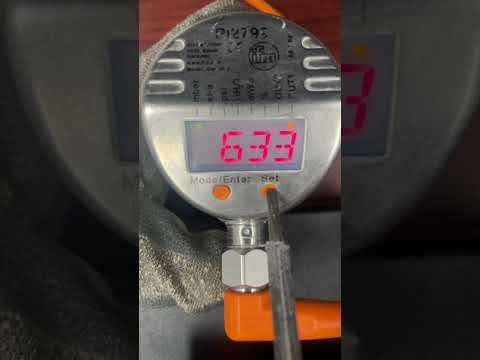 Ajustar Rango mínimo y máximo de sensor de presión IFM