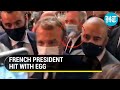 Watch: Egg thrown at French President Emmanuel Macron during restaurant fair visit