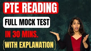 PTE Reading Exam | FULL Test Video for 90| Advanced PTE Preparation | Top strategies for 90 Marks