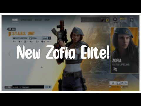 NEW Zofia Elite Showcase! Jill Valentine Resident Evil Skin