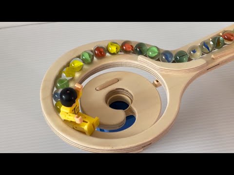 Quadrilla Marble run☆ spinning marbles  ASMR