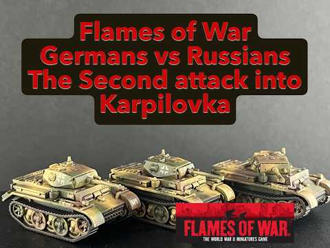 Flames of War - Germans vs Russians - Karpilovka 2nd Attack