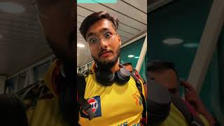 CSK FAN from Dubai for IPL Final to watch MSD #csk #dhoni #travel