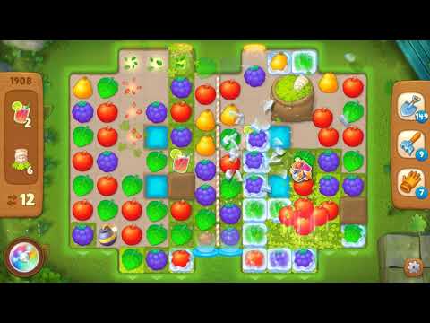 Gardenscapes Area 9 Day 1 Hard Level 1908 - No Boosters Or Hacks