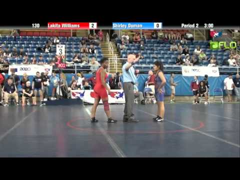Junior WM 130 - Lakita Williams (Pennsylvania) vs. Shirley Duman (New York)