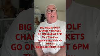 BIG OGGIE GOLF CHARITY DAY TICKETS AVAILABLE SOON #shorts