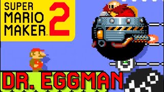 Mario Maker 2 - How to make a Doctor Eggman boss battle (Mario Maker Boss ideas)(Sonic bosses!)