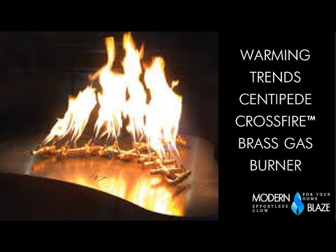 Warming Trends Centipede CROSSFIRE™️ Brass Gas Burner