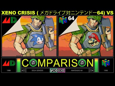 Xeno Crisis (Sega Genesis vs Nintendo 64) Side by Side Comparison | VCDECIDE
