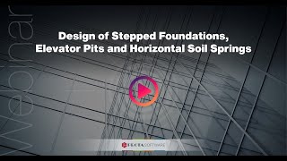 Diseño de cimentaciones escalonadas, fosos de ascensor y resortes de suelo horizontales con ProtaStructure Suite 2024