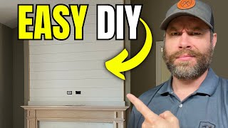 DIY Shiplap over Fireplace | How To Install Shiplap #diy #tips