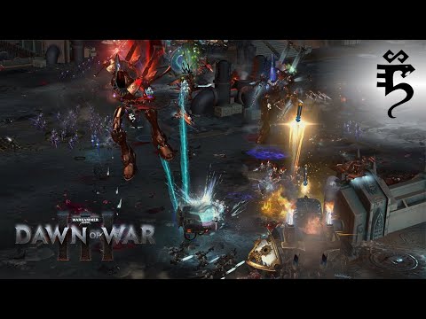 Dawn of War 3 - Craftworld Saim-Hann vs Charcharodons (Cinematic View)