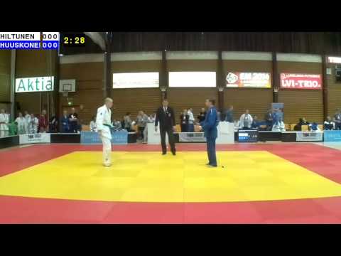 Sovelletun judon SM 2014: Sov M-100: HILTUNEN - HUUSKONEN