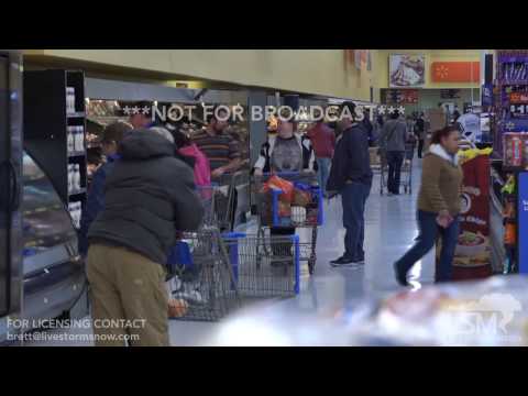 1-13-17 Dodge City, Kansas Ice Storm - Grocery, Gas Pandemonium