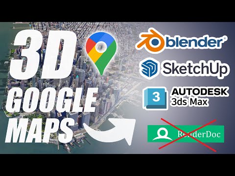 Import Google map 3d models into your 3d software | 2025 NEW workflow | English