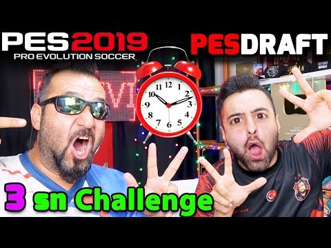 3 SANİYE CHALLENGE YENİDEN! | PES 2019 PESDRAFT