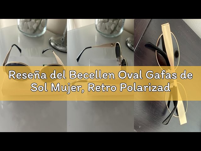 Vídeo relacionado con Becellen 2 Piezas Gafas de Sol Set Vintage, Oval Retro Pequeña Gafas de Sol Clásicas Cat Eye Sunglasses Protección UV400 para Mujer Hombre