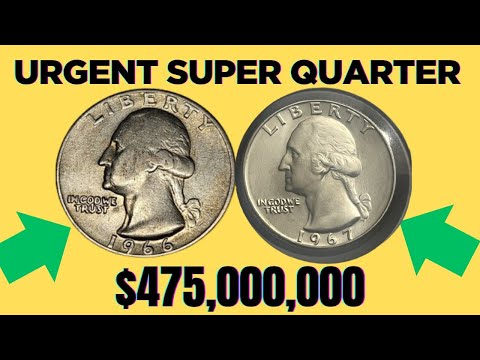 Ultra Rare 1966 Washington Quarters Dollar Coins Worth Big Money!