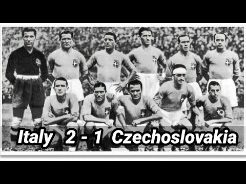 World Cup 1934 Final - Italy 2 vs 1 Czechoslovakia