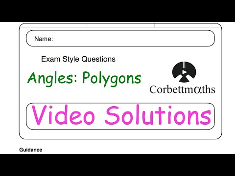 Angles in Polygons Answers - Corbettmaths