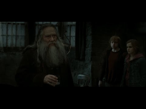 Harry, Ron y Hermione conocen a Aberforth Dumbledore | Harry Potter y Las Reliquias de la Muerte pt2