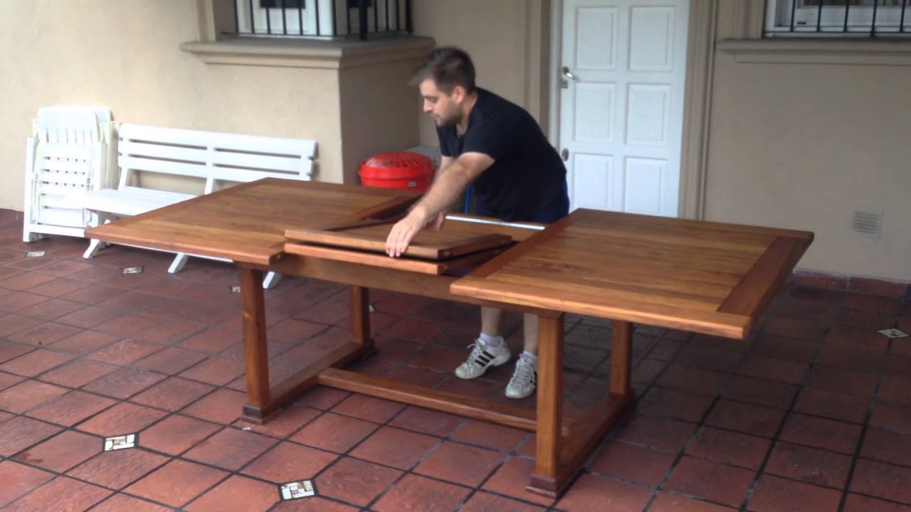 Mesa de madera Incienso Extensible JardinSol