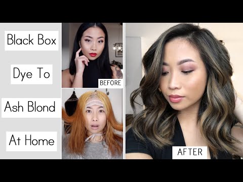 HIGHLIGHTS AT HOME | BLACK BOX DYE TO ASH BLOND