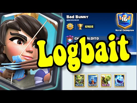 New Logbait GOD Bad Bunny 6900 Trophy 🏆 Logbait Classic Clash Royale