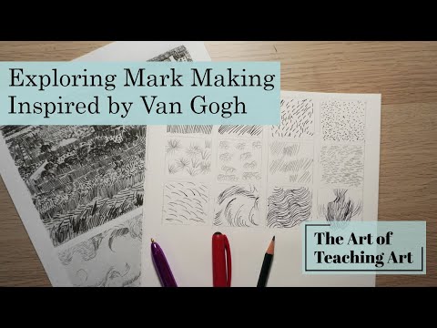 Exploring Mark Making Inspired by Van Gogh- Art Demonstration