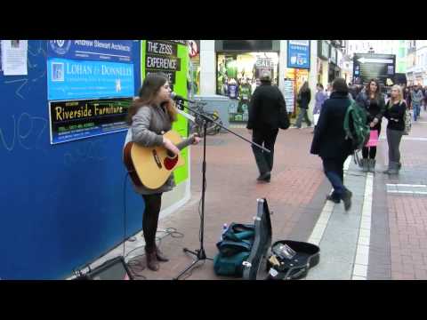 SARA LOU - She Said (Plan B Cover) - Live Street Performance, Dublin Ireland - SARALOU