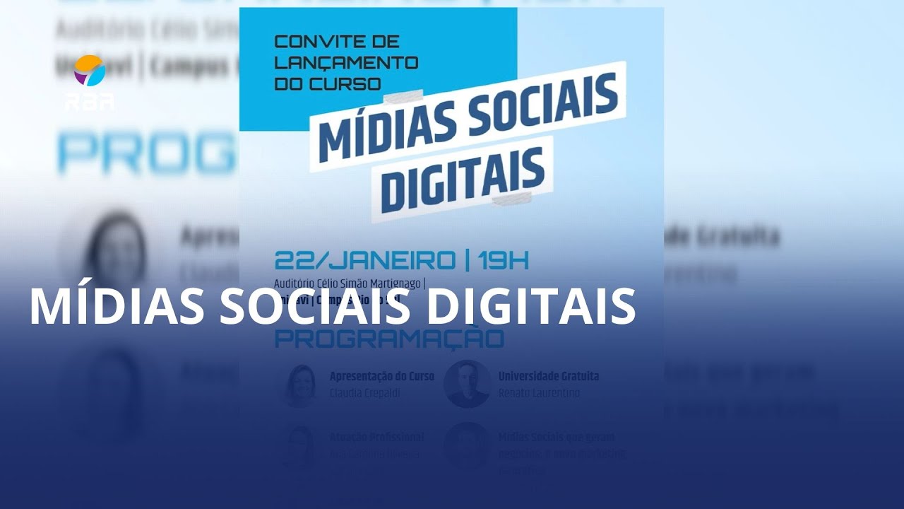 📲 Curso de Mídias Sociais Digitais
