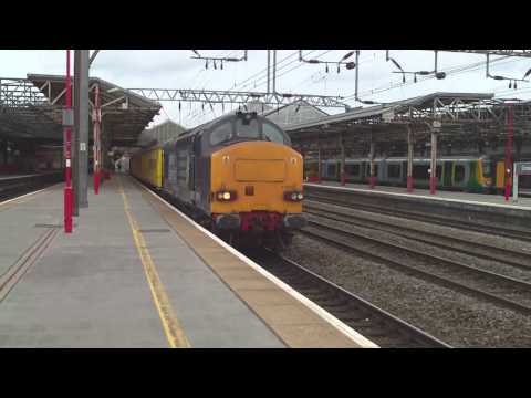 37610 TnT 37602 'THRASHTASTIC' on 1Q14 Crewe LNWR - Blackpool North @ Crewe on 9.5.13 - HD
