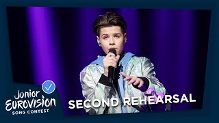 Daniel Yastremski - Time - Second Rehearsal - Belarus 🇧🇾 - Junior Eurovision 2018