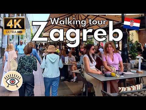 The Essence of Zagreb 🇭🇷 [4K] HDR A Walking Tour through its Most Charming Corners
