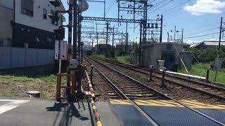 迷列車で行こう10周年記念ツアー 15400系PN51と田原本線送り込み8400系B11編成の本線上離合