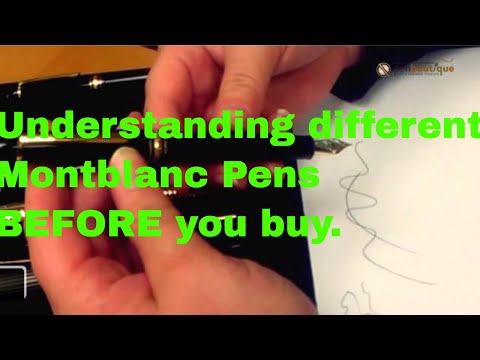 Canetas Montblanc – Quais são as diferentes canetas e como elas são diferentes.
