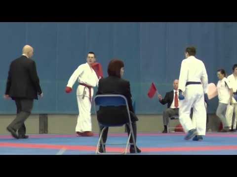 BUCS 2014 - Kumite - Men's Novice U70kg - Johannes Miocic 1