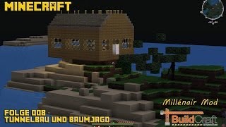 preview picture of video 'Let´s Play Minecraft [HD+] #008 - Tunnelbau und Baujagd - Builcraft & Millenair Mod'