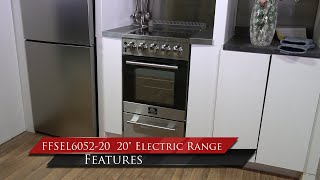 Forno Pallerano 20 Inch Freestanding Electric Range, Compact Design Stainless Steel FFSEL605220 Picture