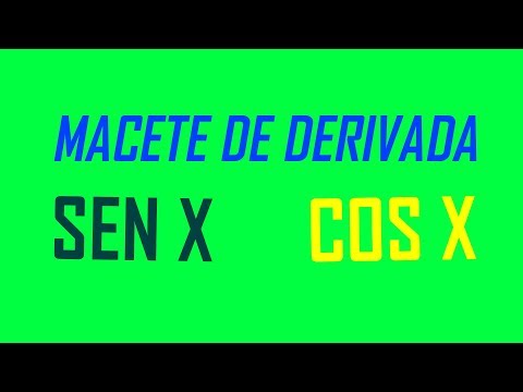 Macete para encontrar a derivada de funções seno e cosseno