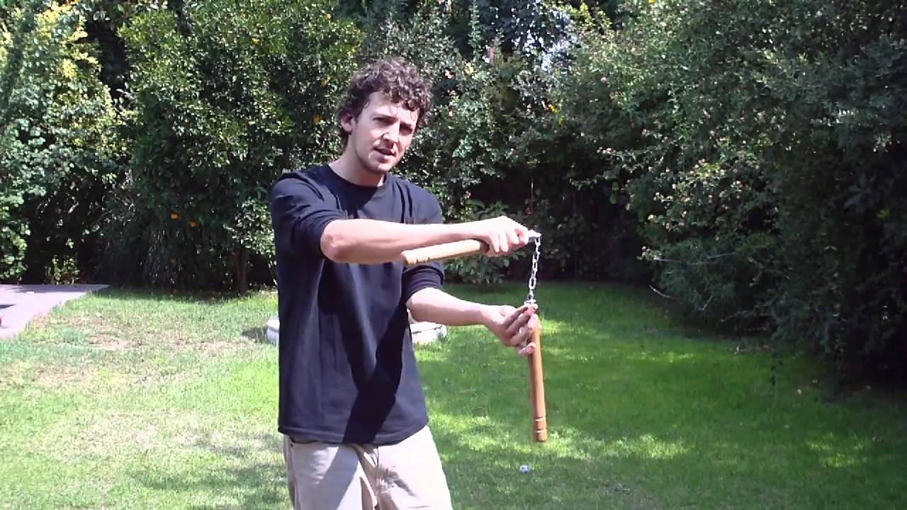 Reverse nunchaku figure 8