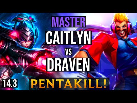 CAITLYN Bot vs DRAVEN | KR Master - Patch 14.3