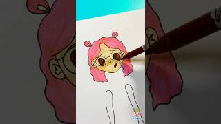 Mini Me😍 Handing Paper Doll Tutorial 💕 #Kids #Art