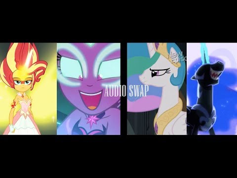 Audio Swap - Celestia vs Nightmare Moon and Daydream Shimmer vs Midnight Sparkle