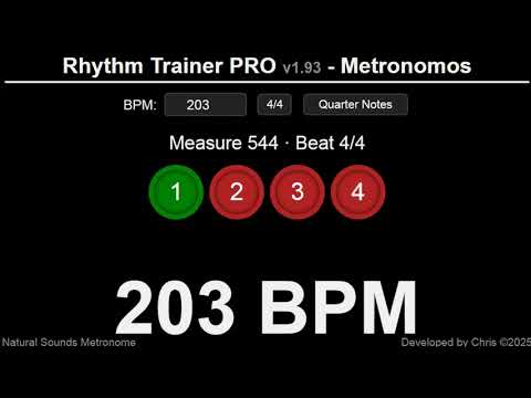 Metronome 203 BPM _ (Accented 1st Beat)_