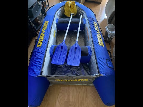 SEA DOO INFLATABLE 1 OR 2 PERSON DINGHY BOAT W/ PADDLES$300