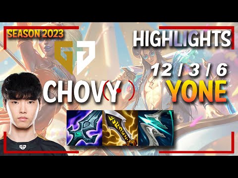 Gen Chovy YONE vs AHRI - HIGHLIGHTS - KR Ranked